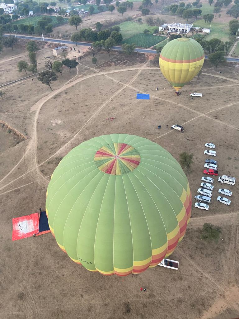 Hot air balloon sunrise